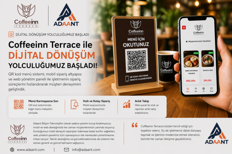 Coffeeinn Terrace ile Dijital Dönüşüm Yolculuğumuz Başladı